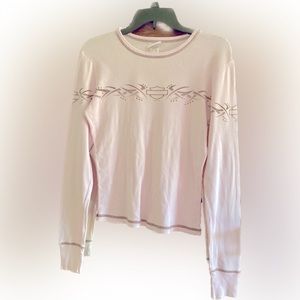 Harley Davidson Women’s Long Sleeve Shirt Pink (Small)